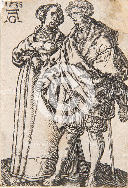 From the series "The Small Wedding Dancers" , 1538. Creator: Aldegrever, Heinrich (1502-1560).