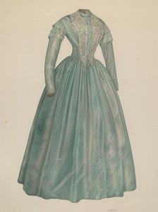Afternoon Dress, c. 1940. Creator: Nancy Crimi.