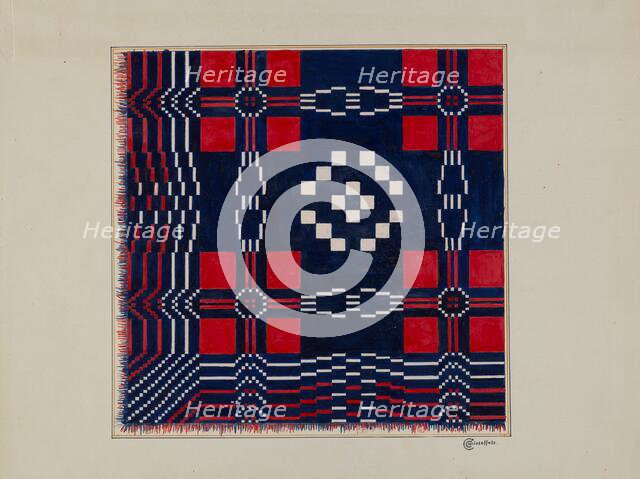 Coverlet, c. 1940. Creator: Cornelius Christoffels.