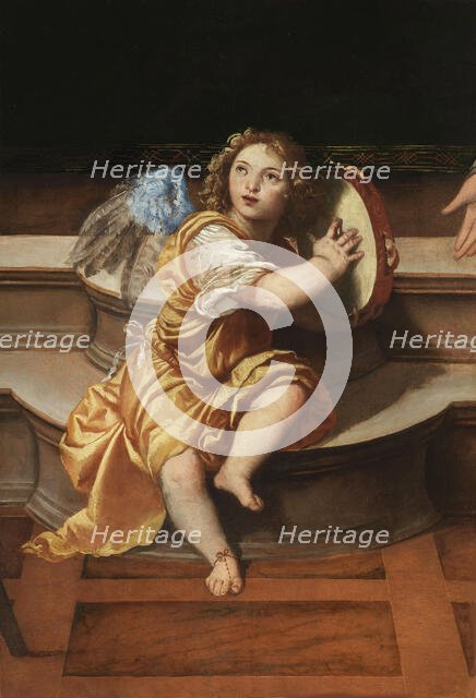 Angel with tambourine, c.1508. Creator: Titian (1488-1576).