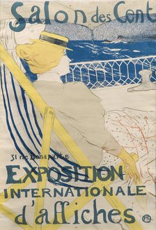 La passagere du 54 - Promenade en yacht (Salon des Cent). Artist: Toulouse-Lautrec, Henri, de (1864-1901)