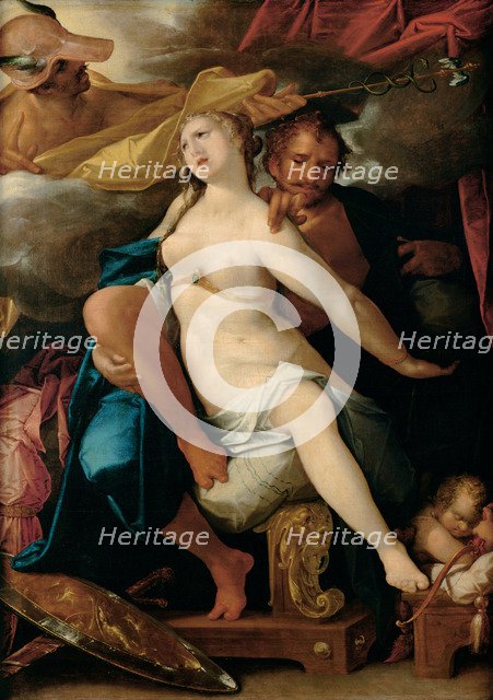 Venus and Mars warned by Mercury, ca 1586. Artist: Spranger, Bartholomeus (1546-1611)