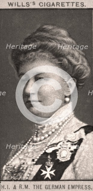 H.I & R.M, The German Empress, 1908.Artist: WD & HO Wills