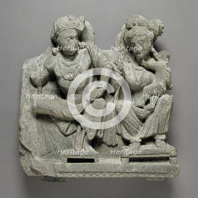 Panchika and Hariti, between 100 and 150. Creator: Unknown.