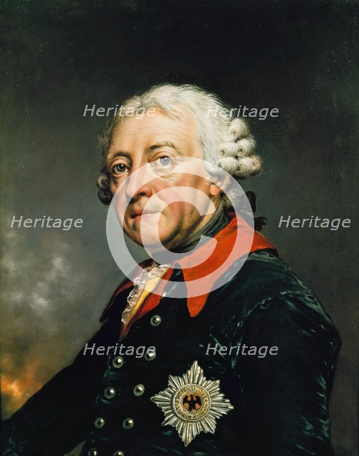 Portrait of Frederick II of Prussia (1712-1786), 1782.