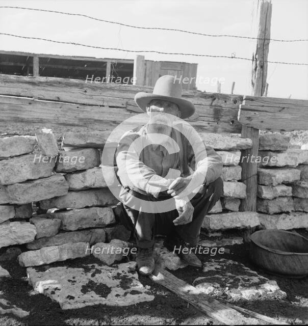Native Texas tenant farmer, Near Goodliet, Texas, 1938. Creator: Dorothea Lange.