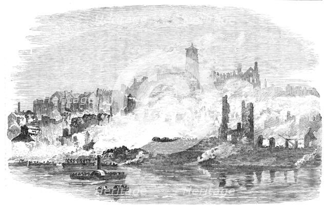 Remains at Gateshead - Site of the Explosion, 1854. Creator: Unknown.