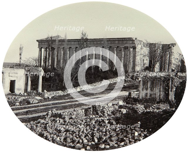 The Peter and Paul Cathedral in Sevastopol after the Crimean War, Crimea, late 1850s. Artist: Unknown