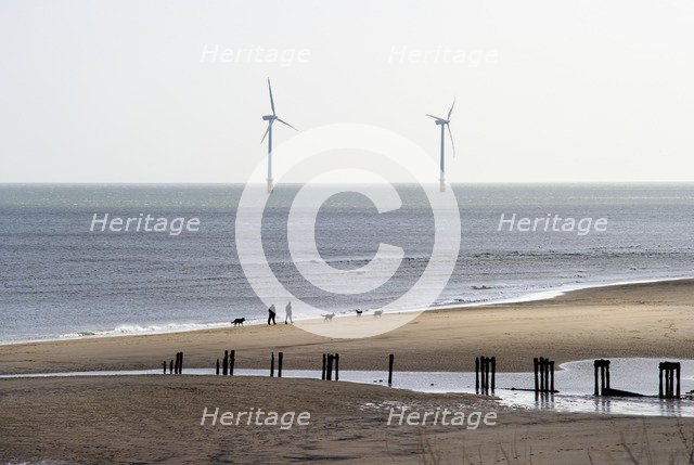 Wind Turbines, Blyth Offshore Wind Farm, Northumberland, 2010. Creator: Historic England Staff Photographer.