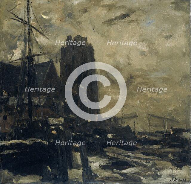 Dordrecht, evening, c.1870-c.1899.  Creator: Jacob Henricus Maris.
