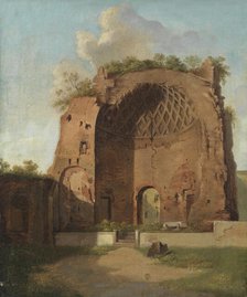 The Temple of Venus and Roma, The Roman Forum, Rome, 1840s. Creator: Thorald Laessoe.