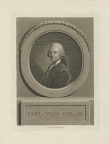 Portrait of Karl Wilhelm Ramler (1725-1798) , 1774. Creator: Bause, Johann Friedrich (1738-1814).