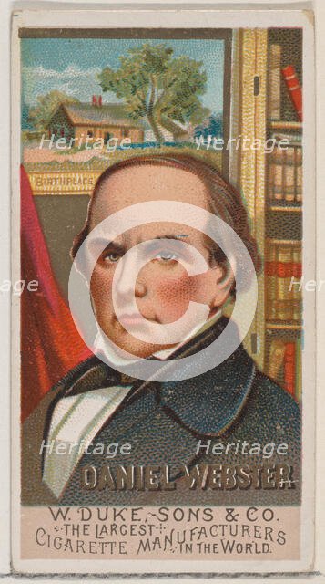 Daniel Webster, from the series Great Americans (N76) for Duke brand cigarettes, 1888., 1888. Creator: Unknown.