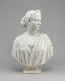 Diana, model 1852, carved 1853. Creator: Hiram Powers.