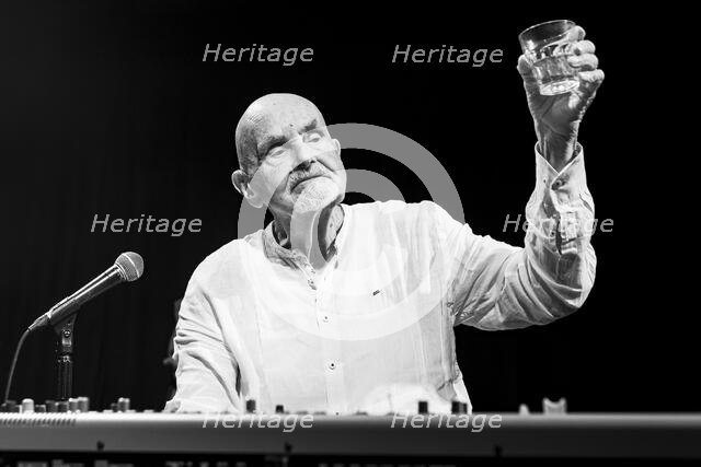 Hans-Joachim Roedelius live at the Jazz Café, London, Apr 2024. Creator: Annapaola Marchesani.