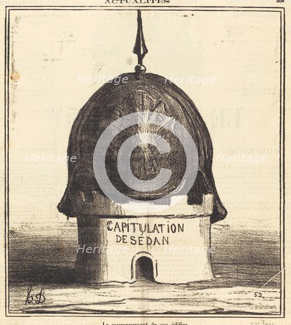 Le couronnement de son édifice, 1870. Creator: Honore Daumier.