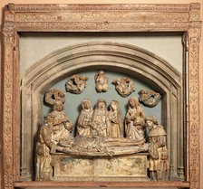 Wooden Frame from an Entombment Group, French, 16th century or later. Creator: Unknown.