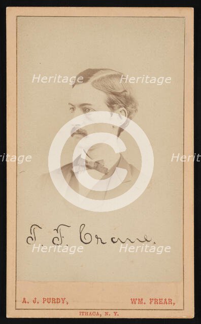 Portrait of Thomas Frederick Crane (1844-1927), Circa 1870s. Creator: Purdy & Frear.