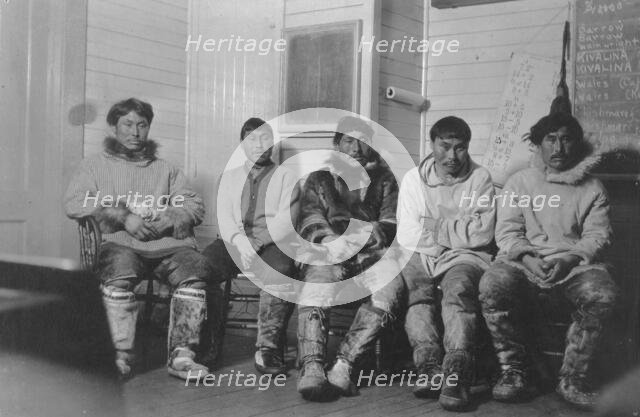 Eskimo town council, between c1900 and 1923. Creator: Unknown.