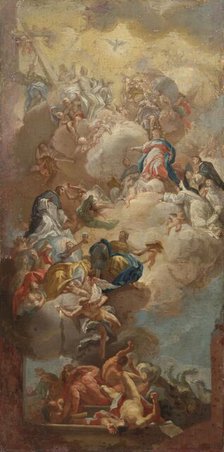 The Glorification of Saint Dominic, 1710-1785. Creators: Francesco Solimena, Unknown.
