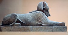 Granite sphinx of Hatshepsut, reign of Hatshepsut, Egyptian, 18th Dynasty. Artist: Unknown