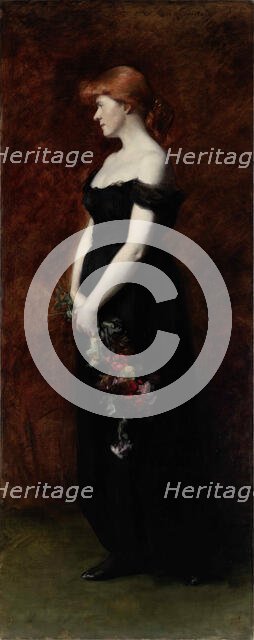 Portrait of the pianist Miss Mosher, c1887. Creator: Roederstein, Ottilie Wilhelmine (1859-1937).