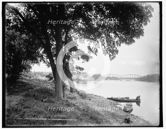 Junction of the Chenango and Susquehanna, Binghamton, N.Y., between 1890 and 1901. Creator: Unknown.
