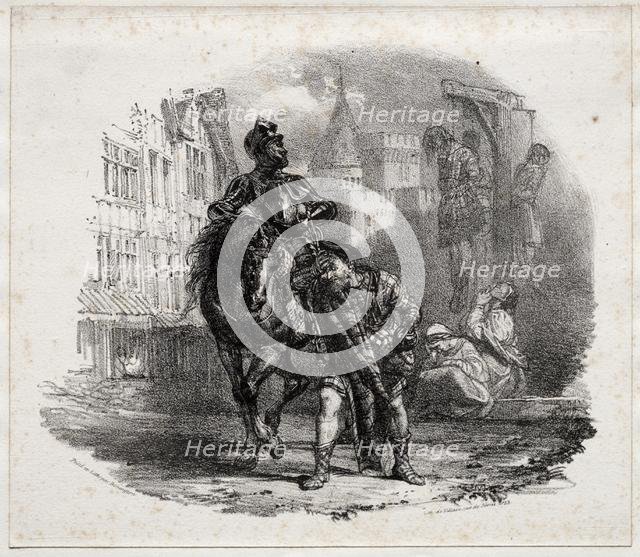 The Escape from Argyle Castle, 1826. Creator: Richard Parkes Bonington (British, 1802-1828).