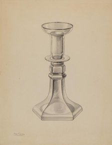 Candlestick, c. 1938. Creator: Charles Caseau.