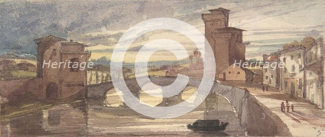 Pisa, 1843-44. Creator: Seymour Haden.