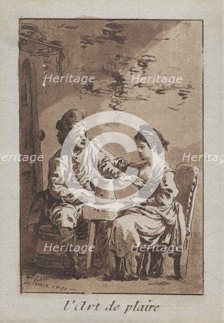 The Art of Pleasing, 1771. Creator: Jean Baptiste Le Prince (French, 1734-1781).