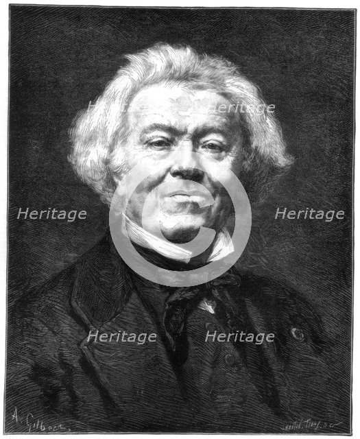 Jean-Baptiste-Camille Corot, French landscape painter and printmaker, 1875. Artist: Smeeton and Tilly