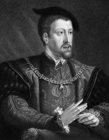 Charles V, King of Spain and Holy Roman Emperor from 1519, 1835. Artist: Anon