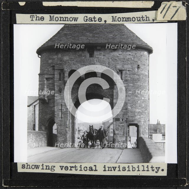 Monnow Bridge and Gate, Monmouth, Monmouthshire, Wales, 1920s-1930s. Creator: Unknown.