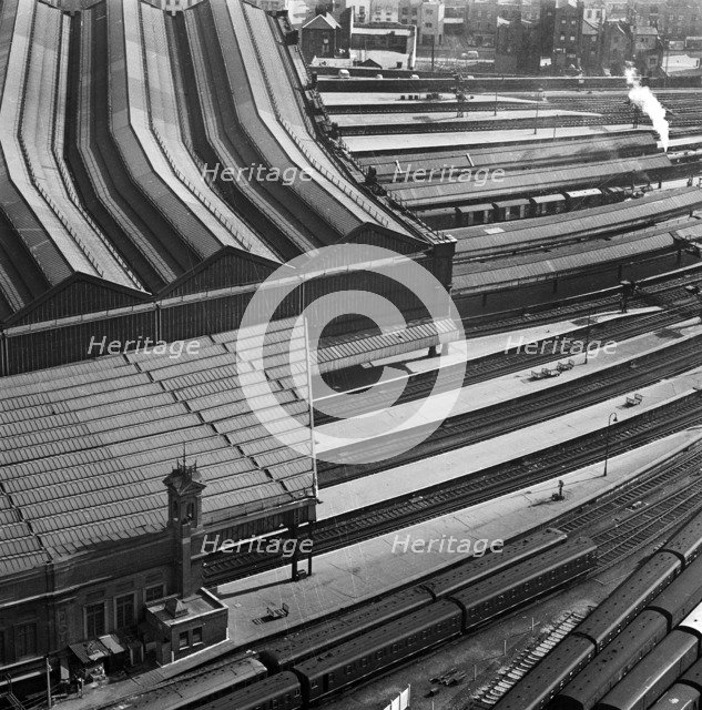 Waterloo Station, London, 1960-1972. Artist: John Gay
