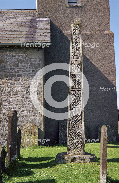 Bewcastle Anglo-Saxon Cross, 7th century. Artist: Unknown