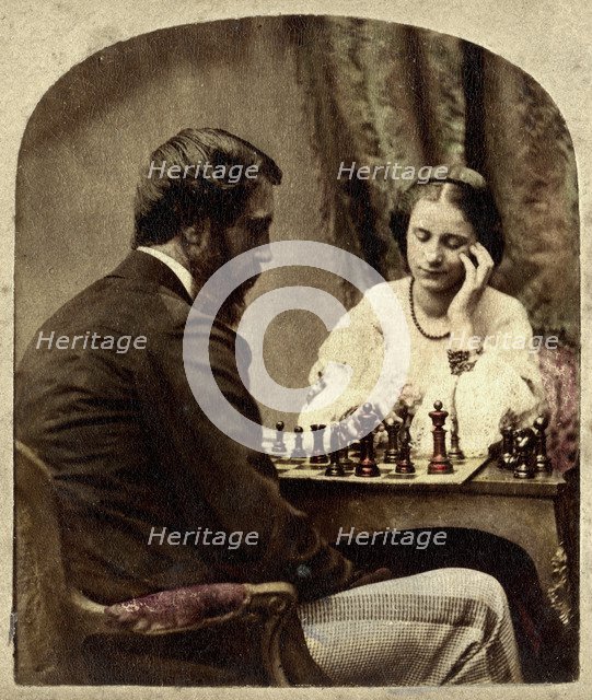 The Chess Players. Artist: Unknown