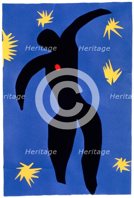 'Icarus', plate VIII from 'Jazz', 1947. Creator: Henri Matisse.