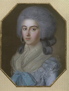 Portrait of Countess Anna Alexandrovna Golitsyna, Baroness Stroganova (1739-1816), 1786. Artist: Bardou, Johann (active 1775-1788)