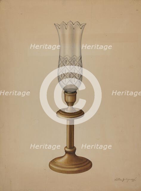 Lamp, c. 1939. Creator: Walter G. Capuozzo.