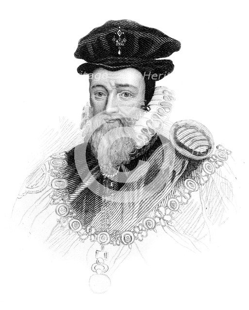 William Cecil, 1st Baron Burghley, (c1850). Artist: Unknown