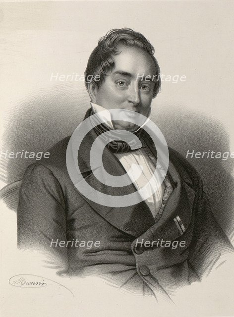 Portrait of Adam Gottlob Oehlenschläger (1779-1850), 1830-1840s.