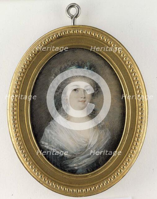 Portrait of a young lady. Creator: Peter Adolf Hall.