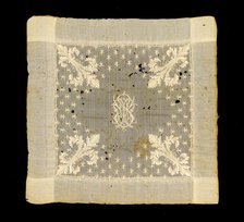 Wedding handkerchief, American, 1855. Creator: Unknown.