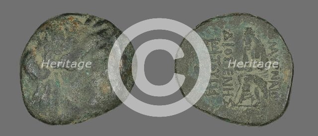 Coin Depicting the God Apollo, 2nd-1st century BCE. Creator: Unknown.