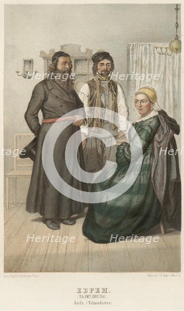 Jews. (Talmudists), 1862. Creator: Karl Fiale.