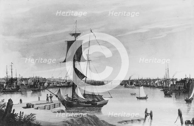 View of New York from Williamsburg. Creator: Nicolino Calyo.