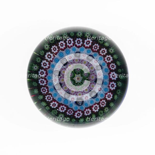 Paperweight, Clichy, c. 1845-55. Creator: Clichy Glassworks.