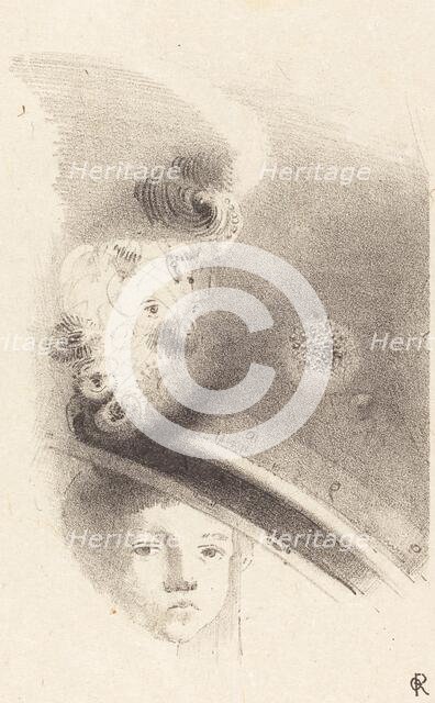 Tete d'Enfant (Head of a Child), 1899. Creator: Odilon Redon.