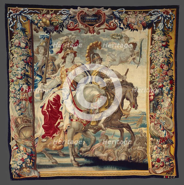 Caesar and Cleopatra Enjoying Themselves from The Story of Caesar and Cleopatra, Flanders, c1680. Creator: Gerard Peemans.